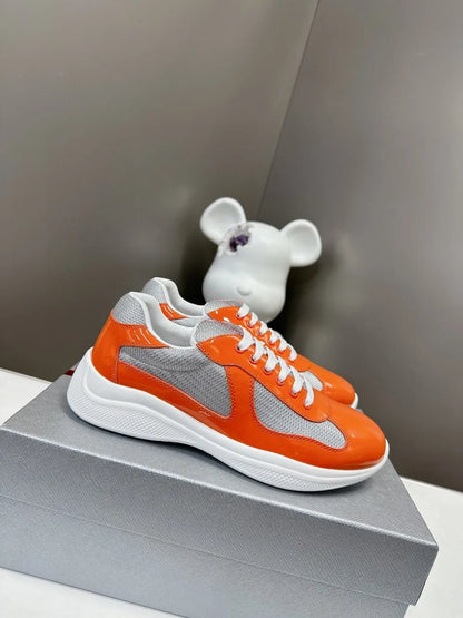 2025 Designer Styles Men's Leather Sports Casual Shoes First Layer Cowhide Platform Leather Shoes Fashion Trends