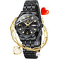 OLEVS Womens Watches Casual ern Diamond Automatic Mechanical Ladies Sel Winding DrTwo Tone Wrist Watch Date Day
