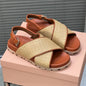 Beach Shoes For Woman 2025 Newest Summer Espadrilles Bohemian Gladiator Sandals Mules Shoes Woman  Exclusive Lazy Bota