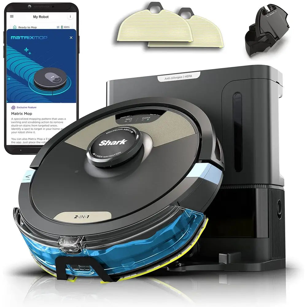 60-Day Binless Vacuum and Mop, Strong Suction, HEPA Filtration, Mopping Feature, Ideal for Pets and Carpets/Hard Floors