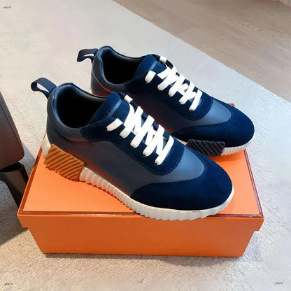 Designer Suede Casual Shoes Trainers Patchwork Men Bounce Women Sneaker luxury designer shoes Bouncing Breathable famous