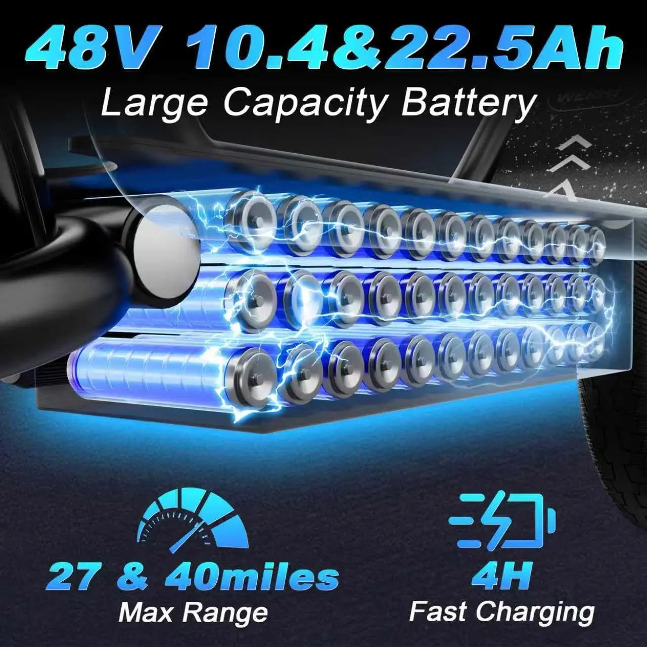 Electric Scooter with Box,500W Motor, 14'' Tires, Top Speed 22 mph, Max 27/49 Miles Ranges, Foldable E-Scooter with Suspension