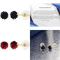 Yellow Gold 10K Round Birthstone Stud Earrings - 5MM Gemstone Jewelry for Women and Men