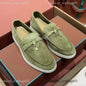 Lora Pianna Loafer Shoes Designer Famous Brand Slides Loafers Dress Shoes For Ladies Men Soft Rubber Sole Flat Luxury Casual