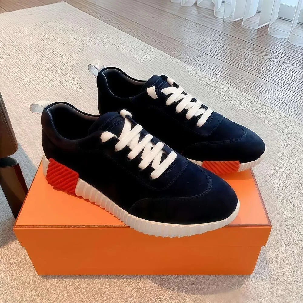 Designer Suede Casual Shoes Trainers Patchwork Men Bounce Women Sneaker luxury designer shoes Bouncing Breathable famous