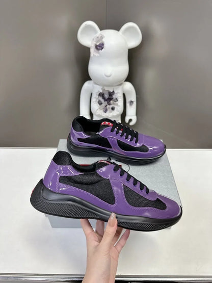 2025 Designer Styles Men's Leather Sports Casual Shoes First Layer Cowhide Platform Leather Shoes Fashion Trends