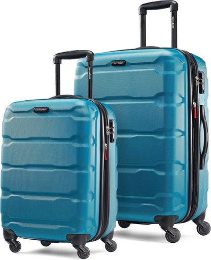 Expandable Hardside Luggage Set with Spinner Wheels, 2-Piece (20/24), Blue