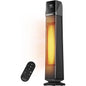 Hykolity Space Heater Large Room, 30" Electric Heaters for Indoor Use with Thermostat and Remote,70° Oscillation,24H Timer,1500W