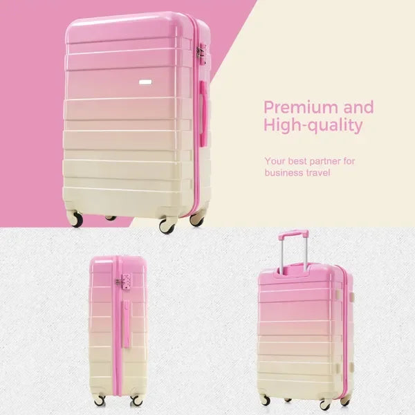 New Arrival ABS Hardshell 3 Piece Luggage Set Clearance Durable Lightweight Hardside Trolley Luggage with Spinner Wheels