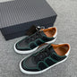 2025 New Z-style Full Grain Leather Men's Shoes Color Block Low Top Lace Up Comfort Casual Sports Board Sneakers