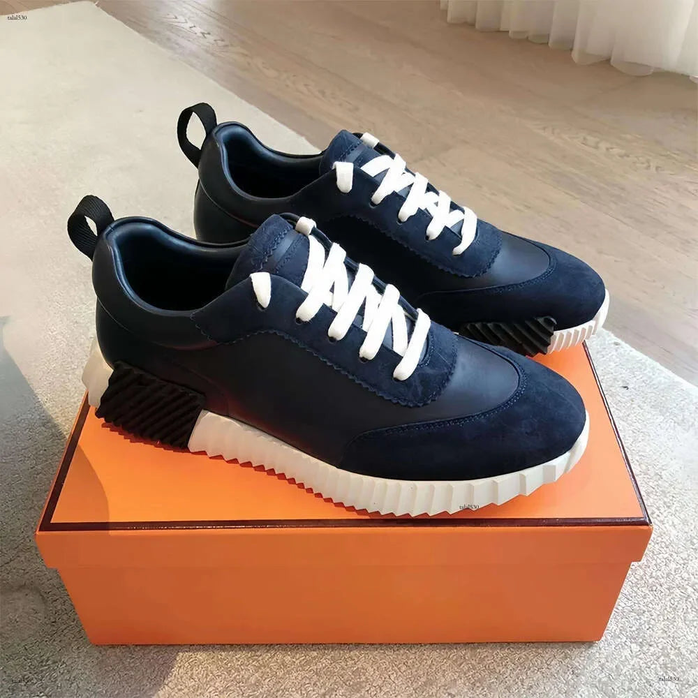 Designer Suede Casual Shoes Trainers Patchwork Men Bounce Women Sneaker luxury designer shoes Bouncing Breathable famous