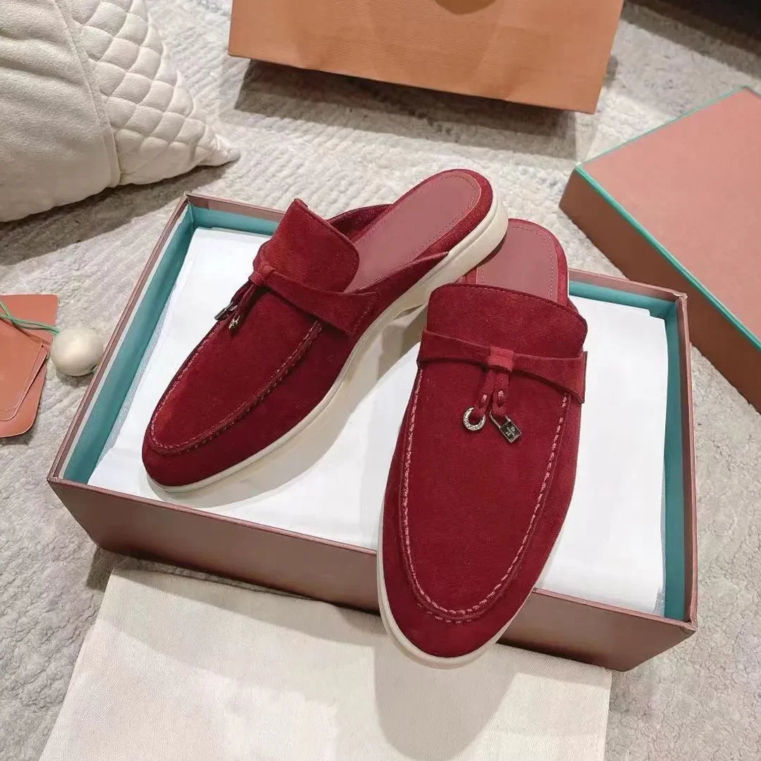 Lora Pianna Loafer Shoes Designer Famous Brand Slides Loafers Dress Shoes For Ladies Men Soft Rubber Sole Flat Luxury Casual