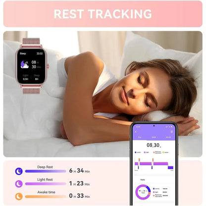 Smart Watch or Women Men, itnWatch or Android Pes iPe Compatible, 1.85" Smart Watches or Women Men, 110+ Sport es Smartwatch (2