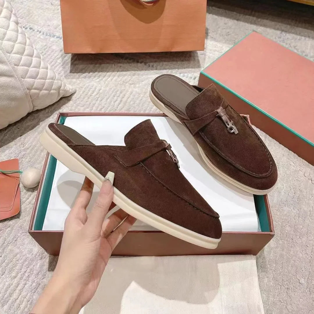 Lora Pianna Loafer Shoes Designer Famous Brand Slides Loafers Dress Shoes For Ladies Men Soft Rubber Sole Flat Luxury Casual