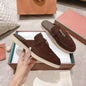 Lora Pianna Loafer Shoes Designer Famous Brand Slides Loafers Dress Shoes For Ladies Men Soft Rubber Sole Flat Luxury Casual