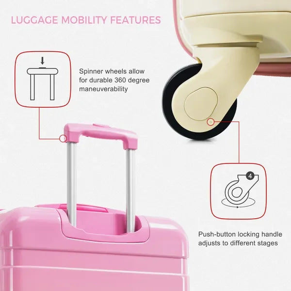 New Arrival ABS Hardshell 3 Piece Luggage Set Clearance Durable Lightweight Hardside Trolley Luggage with Spinner Wheels