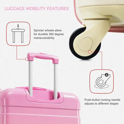 New Arrival ABS Hardshell 3 Piece Luggage Set Clearance Durable Lightweight Hardside Trolley Luggage with Spinner Wheels