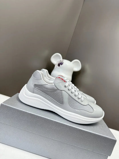 2025 Designer Styles Men's Leather Sports Casual Shoes First Layer Cowhide Platform Leather Shoes Fashion Trends