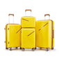 4 Piece Expandable PP Luggage Sets 14 20 24 28 Inch Lightweight Durable Suitcase Double Mute Spinner Wheels TSA Lock