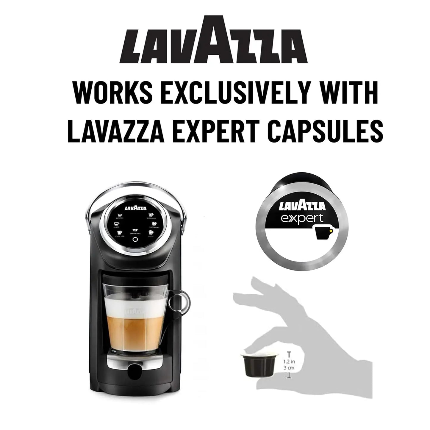 Expert Coffee Classy Plus Single Serve All-in-One Espresso & Coffee Brewer with Built-in Milk Frother - LB 400