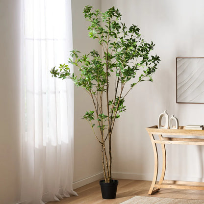 240CM Artificial Pieris Tree Realistic Fake Pieris Plant for Indoor Outdoor Home Garden Entryway Decoration