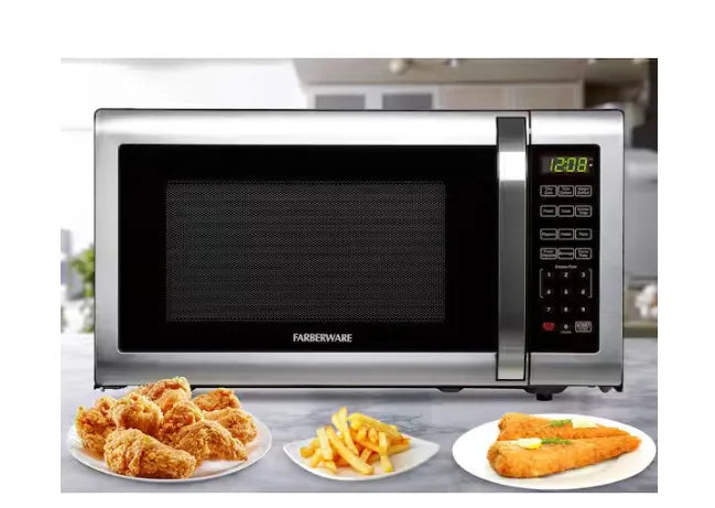 1.6 Cu. Ft. 1100-Watt Countertop Microwave Oven in Stainless Steel