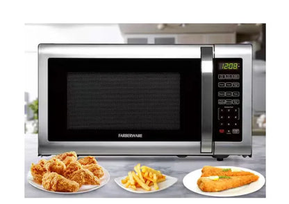 1.6 Cu. Ft. 1100-Watt Countertop Microwave Oven in Stainless Steel