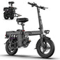 Toofly 500W Adult Electric Bike, 20 MPH, 48V 15Ah Removable Battery, 14 Inch Folding Electric Bike, Multi-Shock Absorption