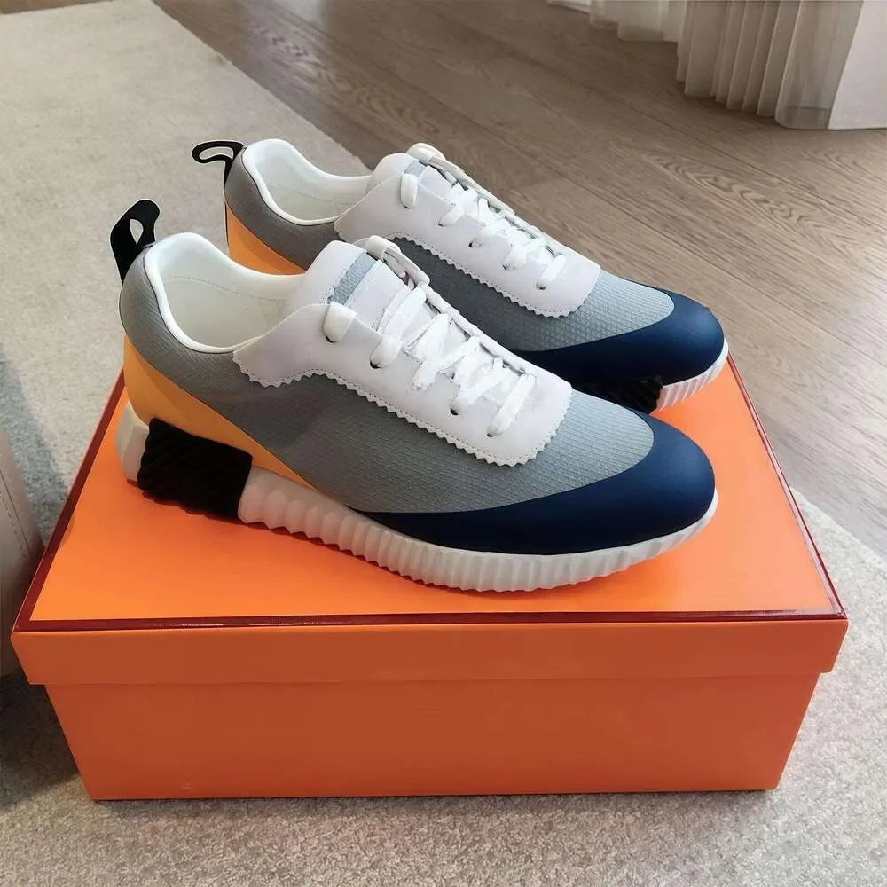 Designer Suede Casual Shoes Trainers Patchwork Men Bounce Women Sneaker luxury designer shoes Bouncing Breathable famous