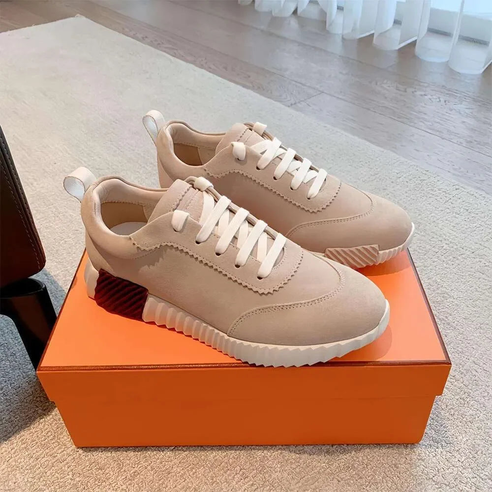 Designer Suede Casual Shoes Trainers Patchwork Men Bounce Women Sneaker luxury designer shoes Bouncing Breathable famous
